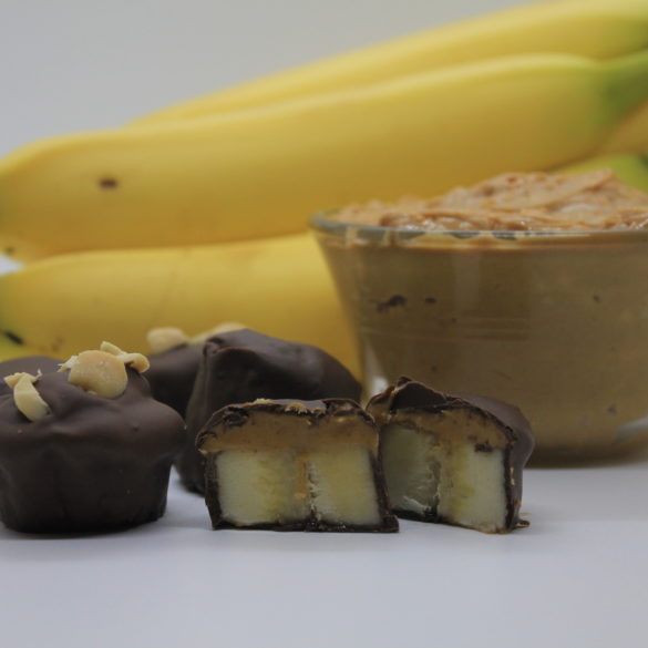 Peanut Power Chocolate Banana Bites