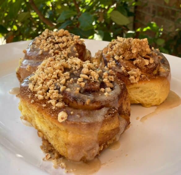 PBJ Peanut-Crunch Cinnamon Rolls