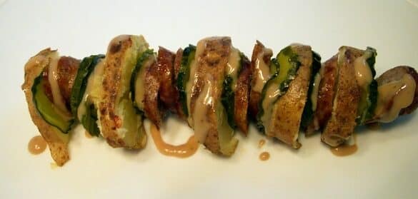 Peanut Butter German Potato-Salad Appetizer Skewers